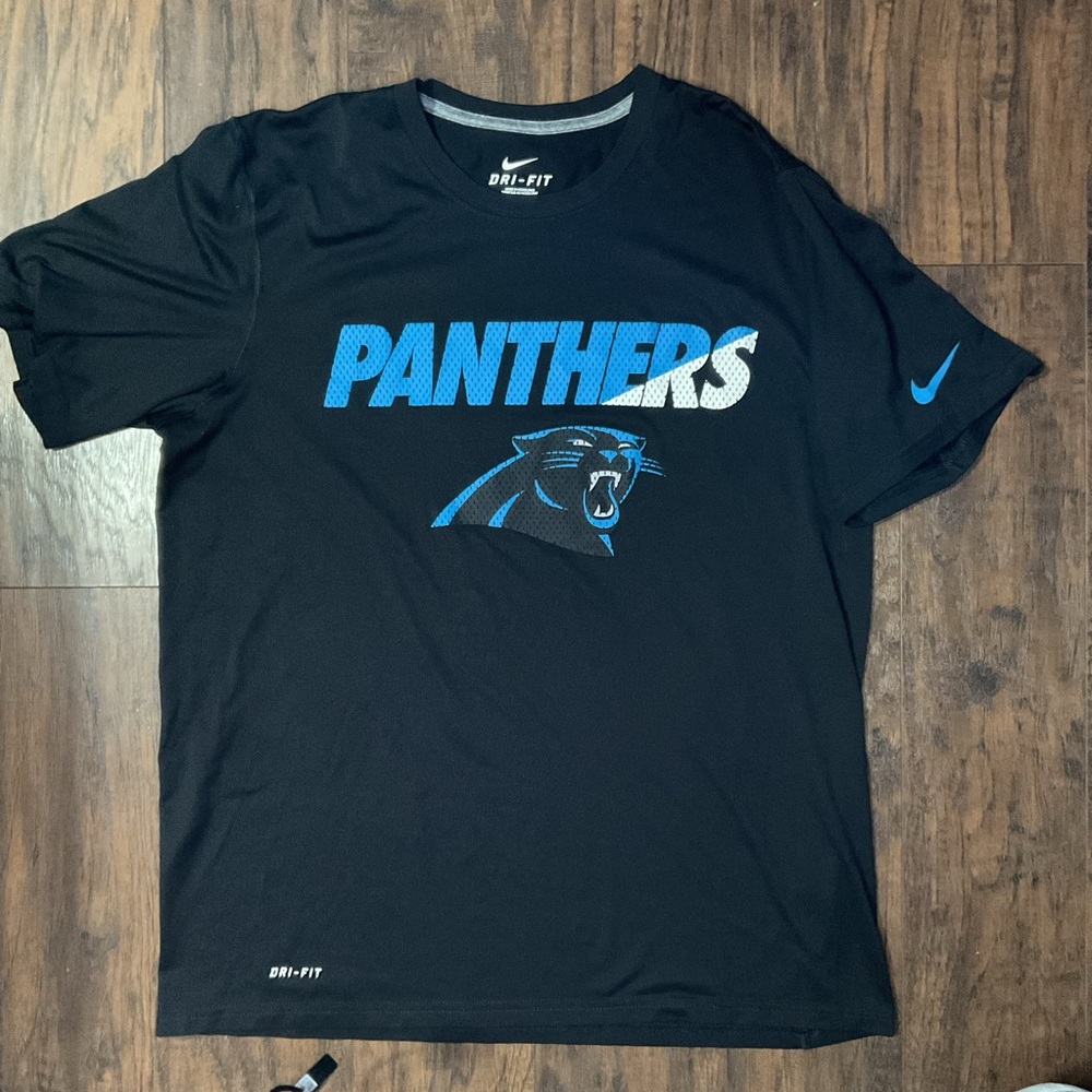 Nike NFL Equipment Carolina Panthers Dri-Fit T-Shirt Mens Size Large